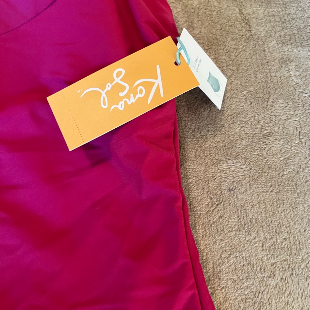 NWT Women Kona Sol one Shoulder One Piece Swim Suit with Tommy Control SizeM8-10 - Picture 4 of 7